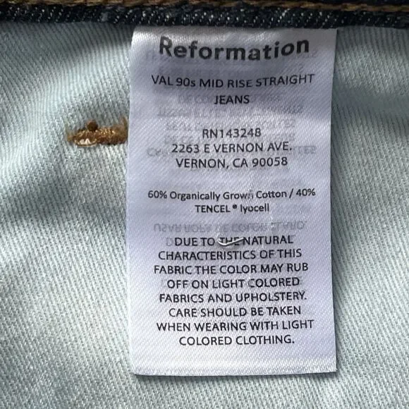 Reformation Indigo Wide Leg Jeans - Picture 12 of 13